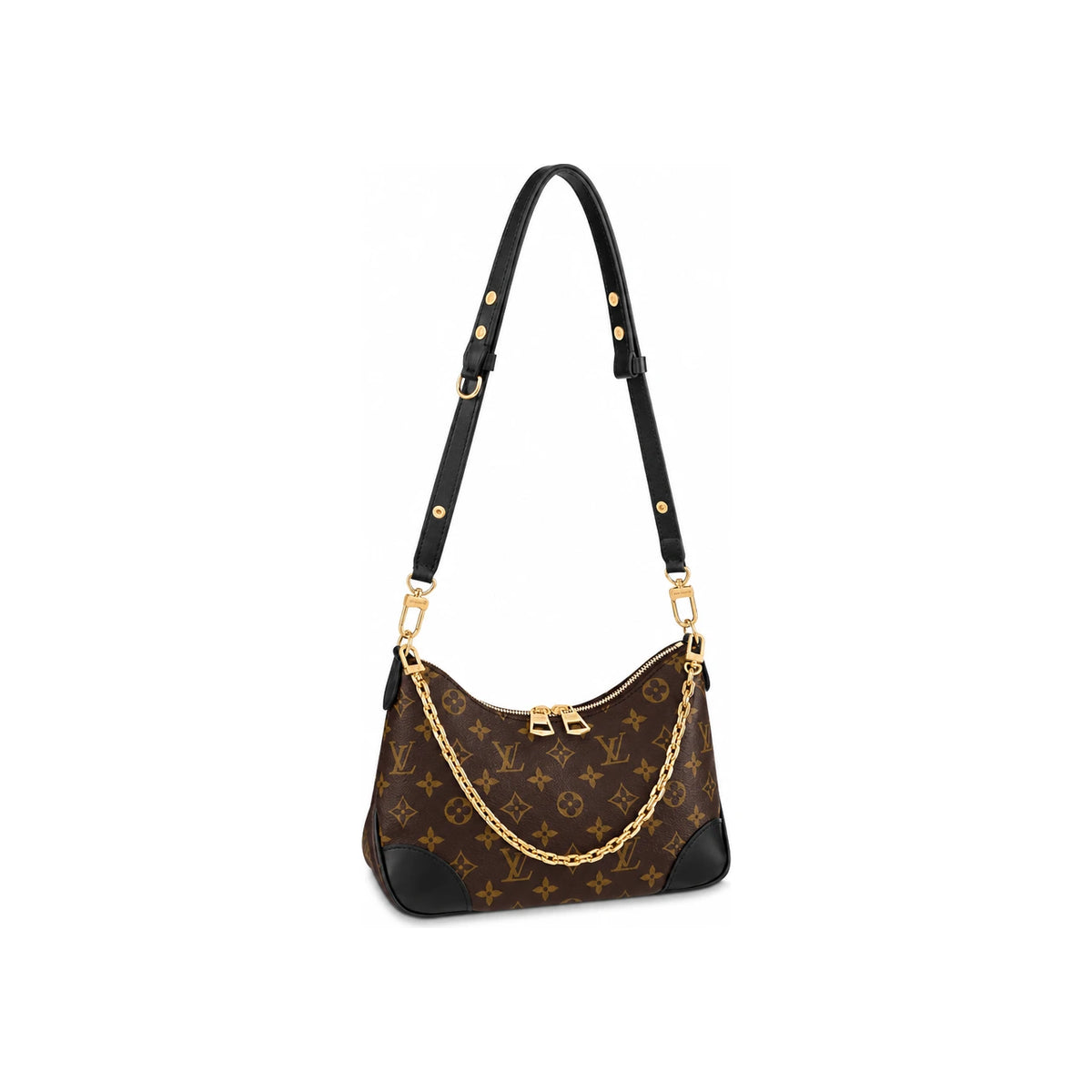 Louis Vuitton Black Monogram Boulogne Shoulder Crossbody Bag Tote