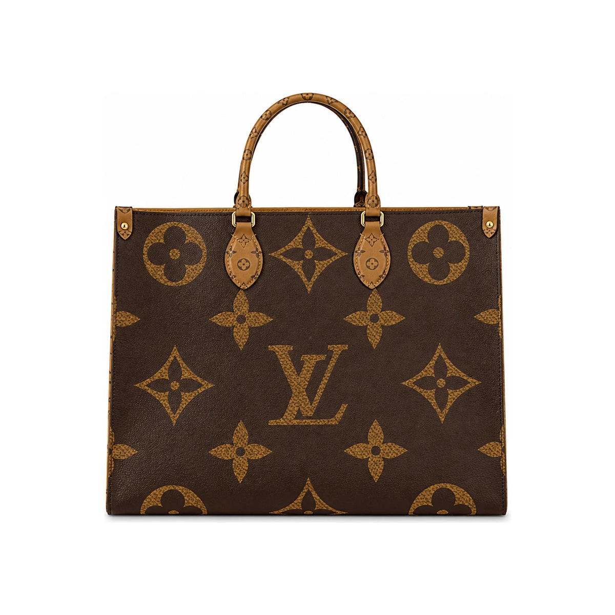 Louis Vuitton Monogram and Reverse Coated Canvas OnTheGo GM Tote Bag