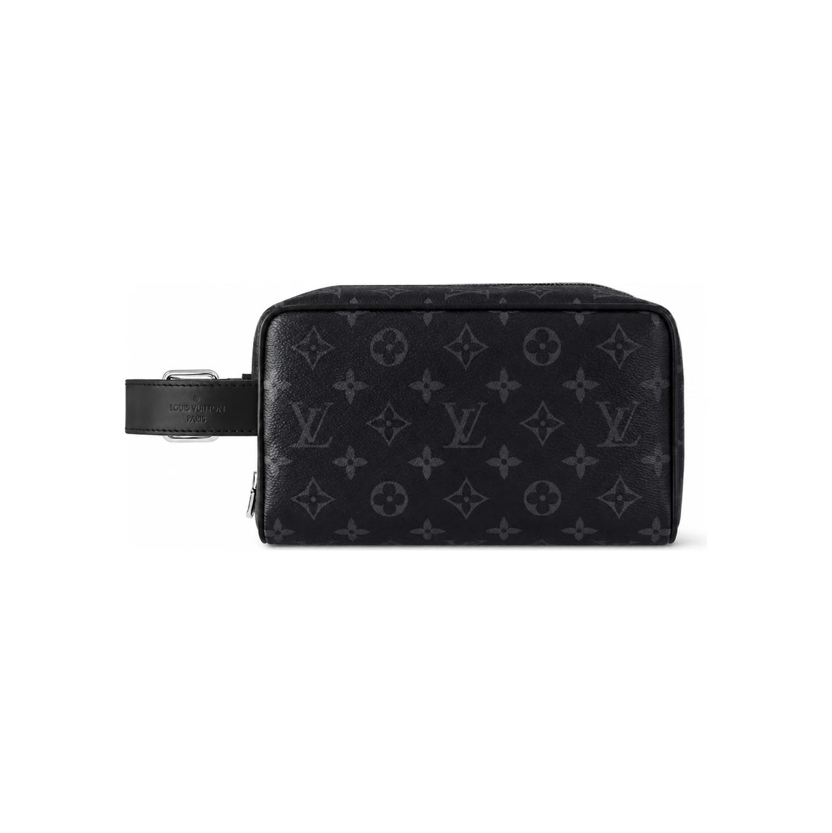 Louis Vuitton Eclipse Monogram Leather Locker Dopp Kit Clutch Bag