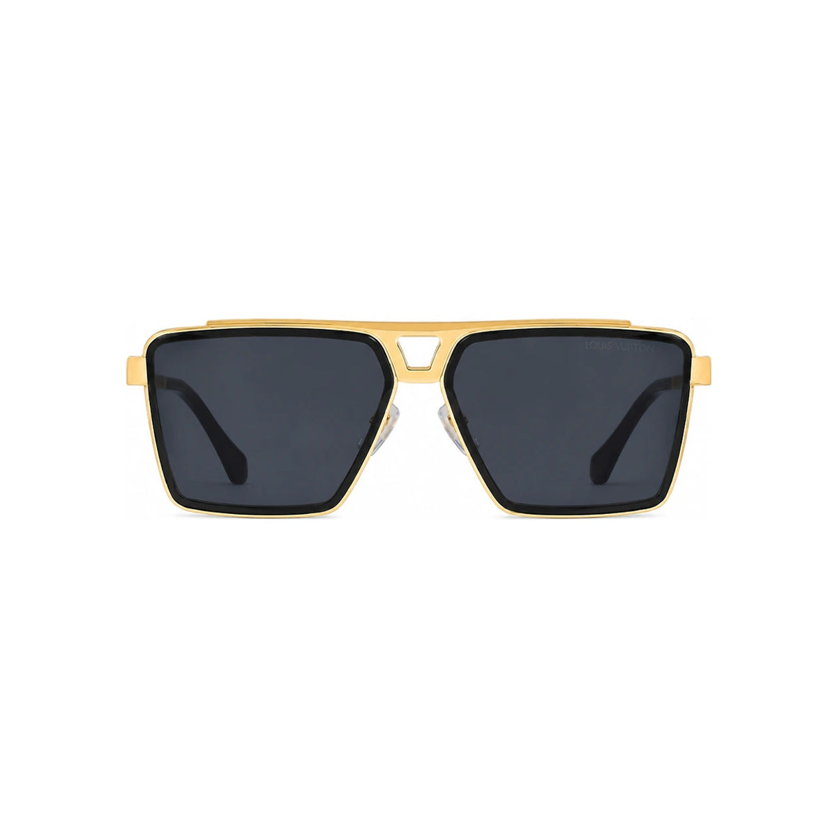 Louis Vuitton Black/Gold Metal Square Evidence Sunglasses