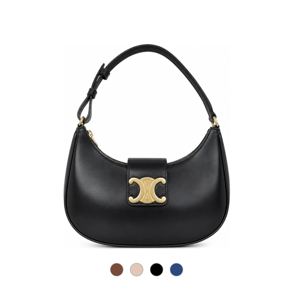 CELINE Triomphe Denim Ava Shoulder Bag