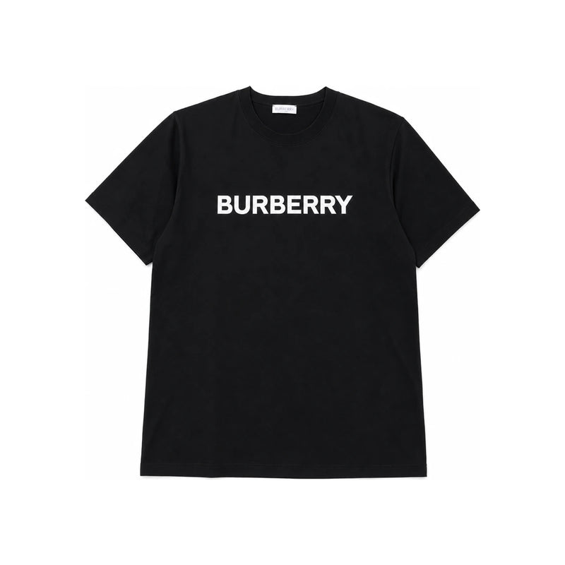 BURBERRY Black Cotton Short-Sleeve T-Shirt for Women