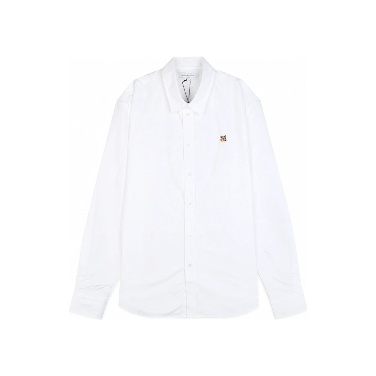 Maison Kitsune Bold Fox Head Embroidered Casual Long Sleeve MM00408 WC5012 P100
