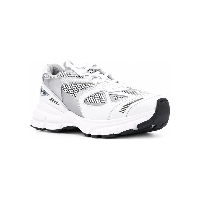AXEL ARIGATO White Silver Marathon Runner Low-Top Sneakers