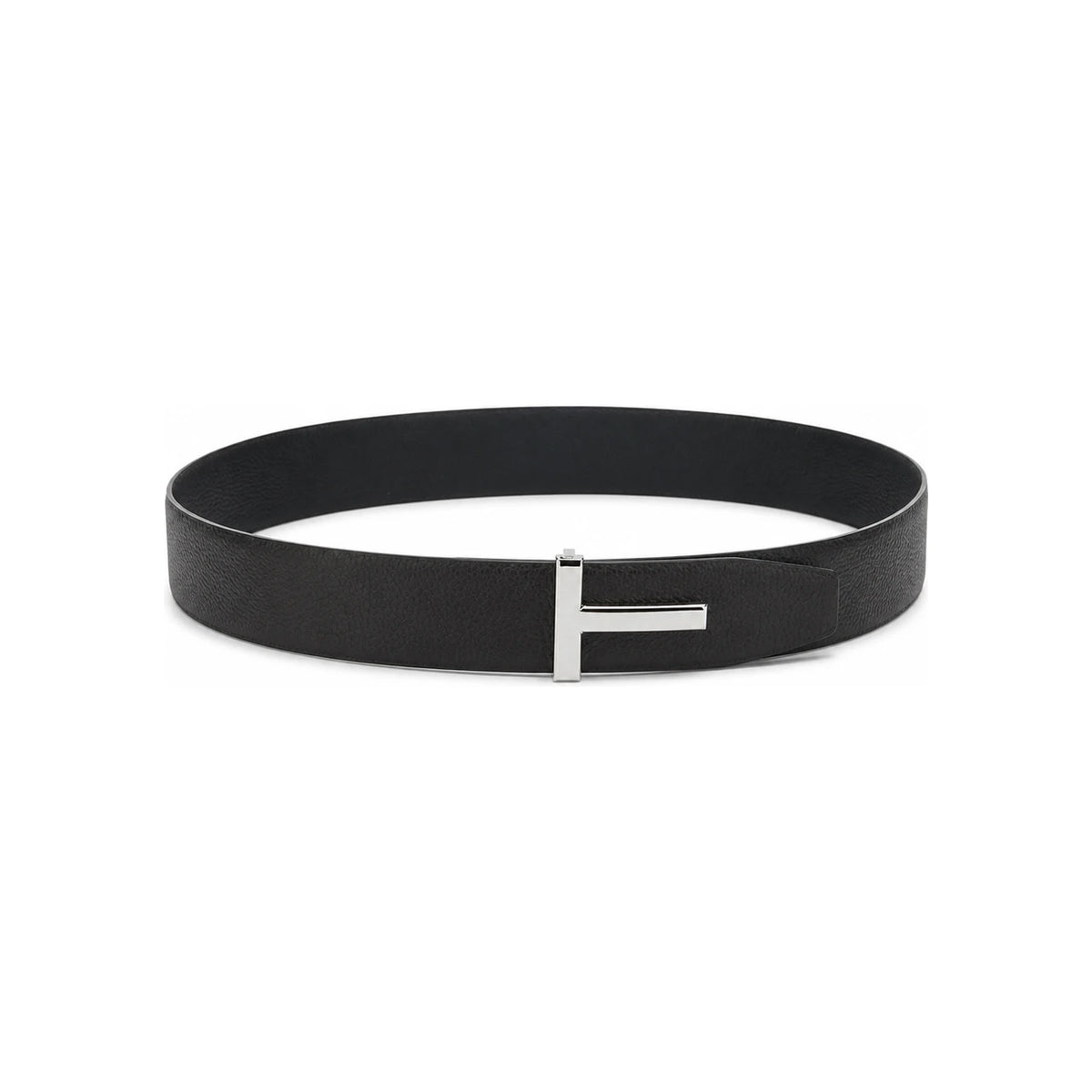 TOM FORD Men's Grained Leather T Icon Belt 40mm TB178 LCL236S ENB