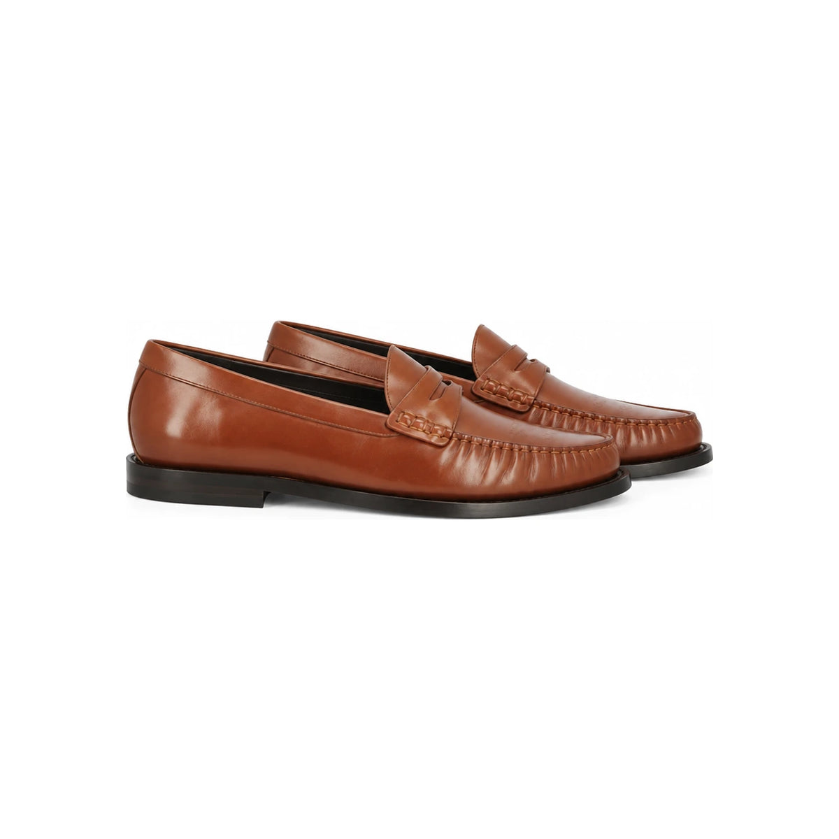 CELINE Leather Loafers Men’s Black Dress Shoes