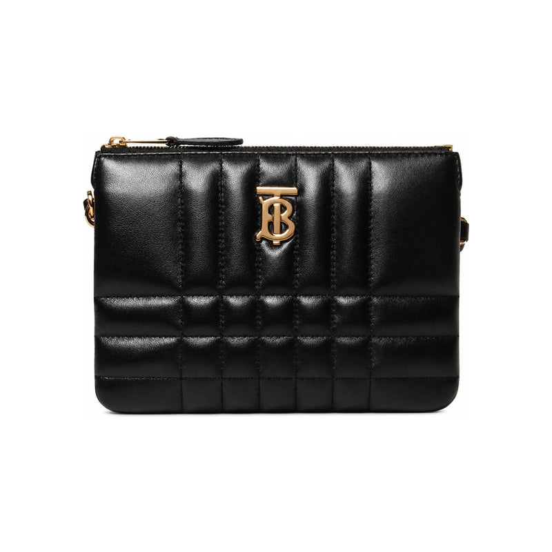 BURBERRY Quilted Lola Double Pouch Crossbody Bag