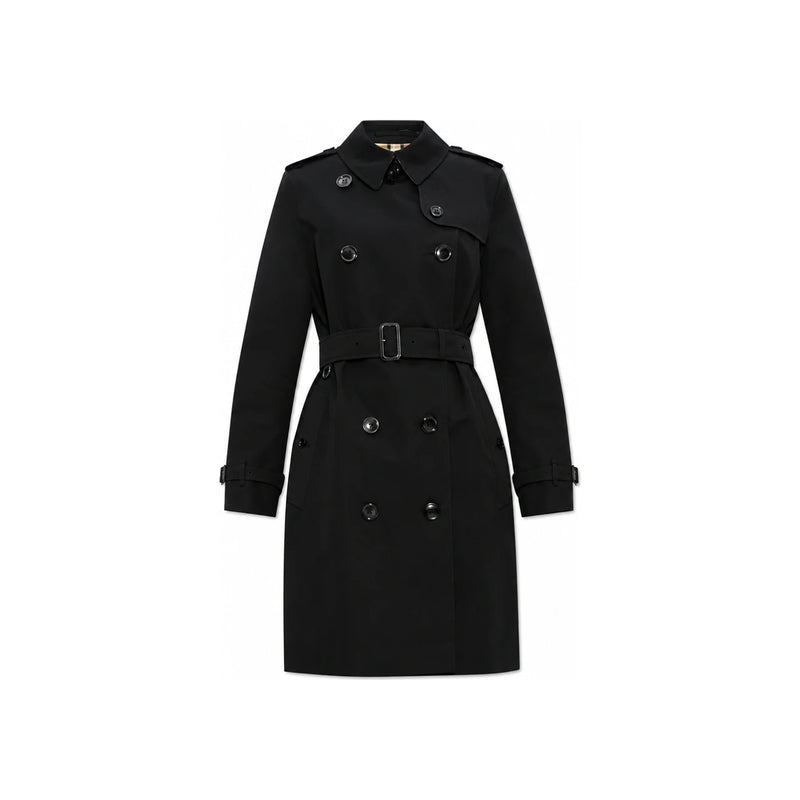 BURBERRY Black Kensington Heritage Trench Coat