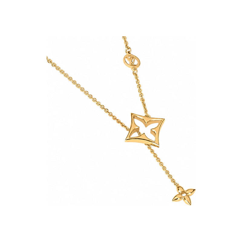 Louis Vuitton LV Flowergram Adjustable Necklace Gold-Tone