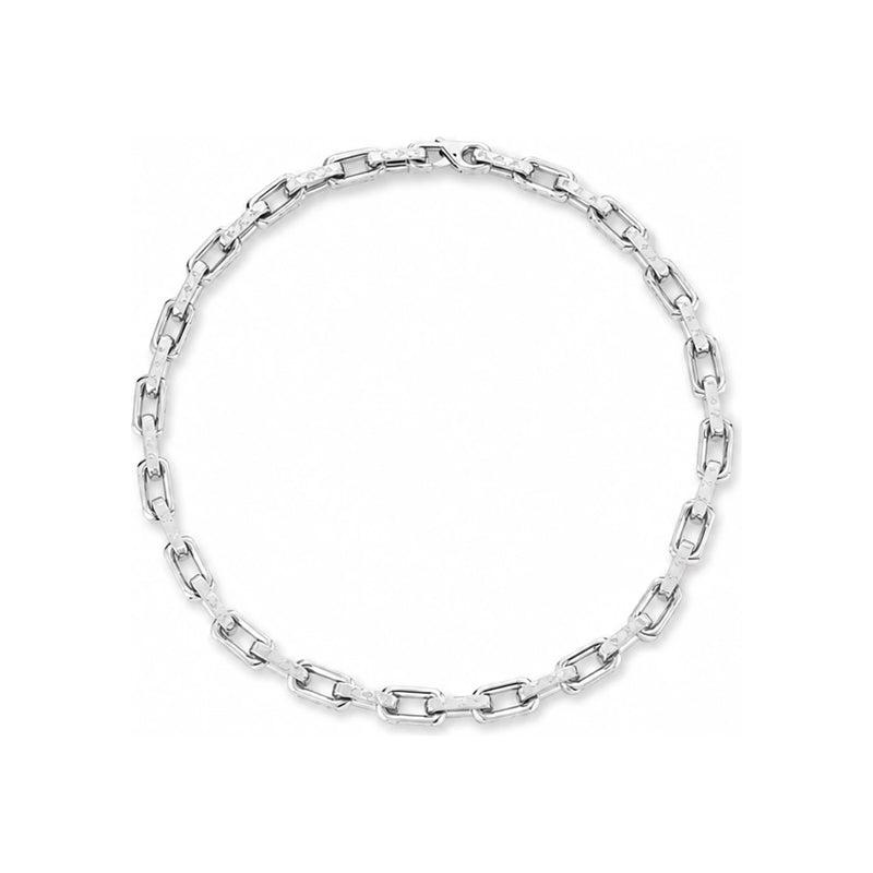 Louis Vuitton Monogram Chain Necklace Silver-Tone Men's Jewelry