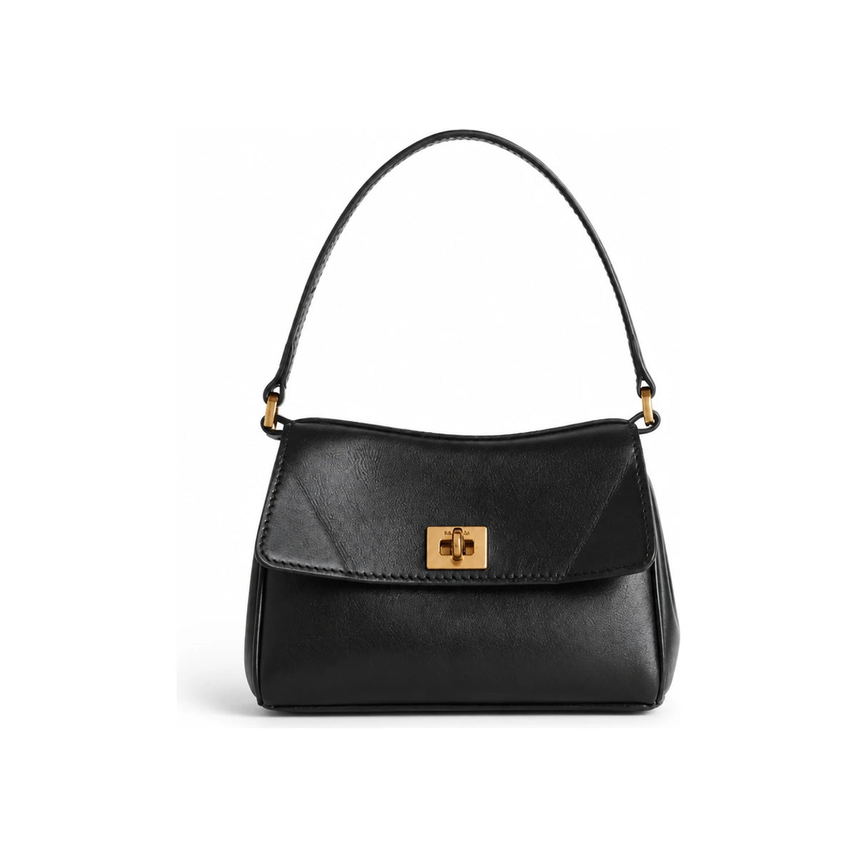 BALENCIAGA Rodeo Nano Chain Shoulder Bag Black Leather