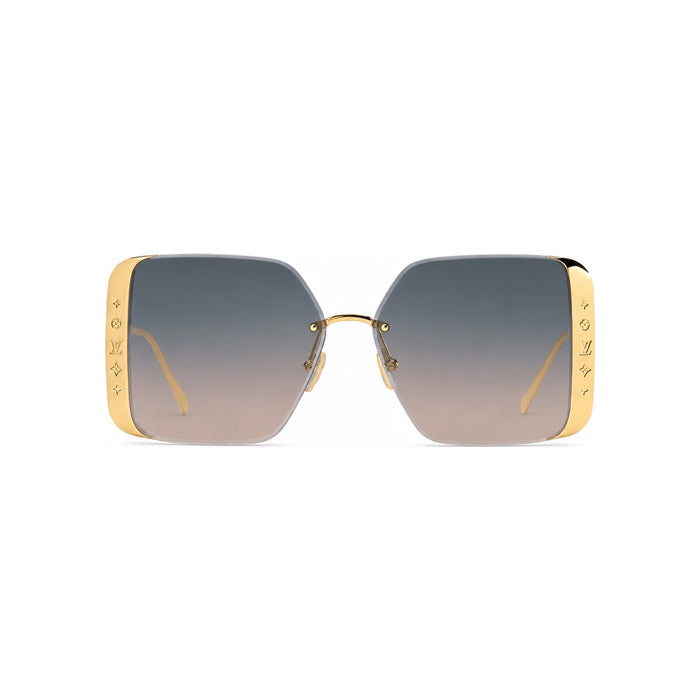 Louis Vuitton LV Moon Gold Metal Square Men's Sunglasses