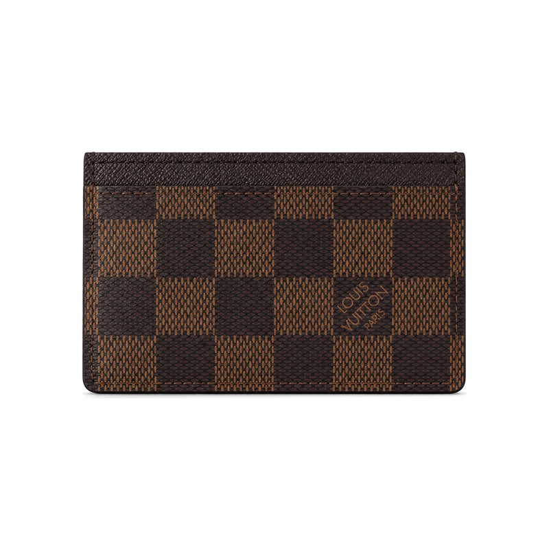 Louis Vuitton Damier Ebene Canvas Card Holder Wallet