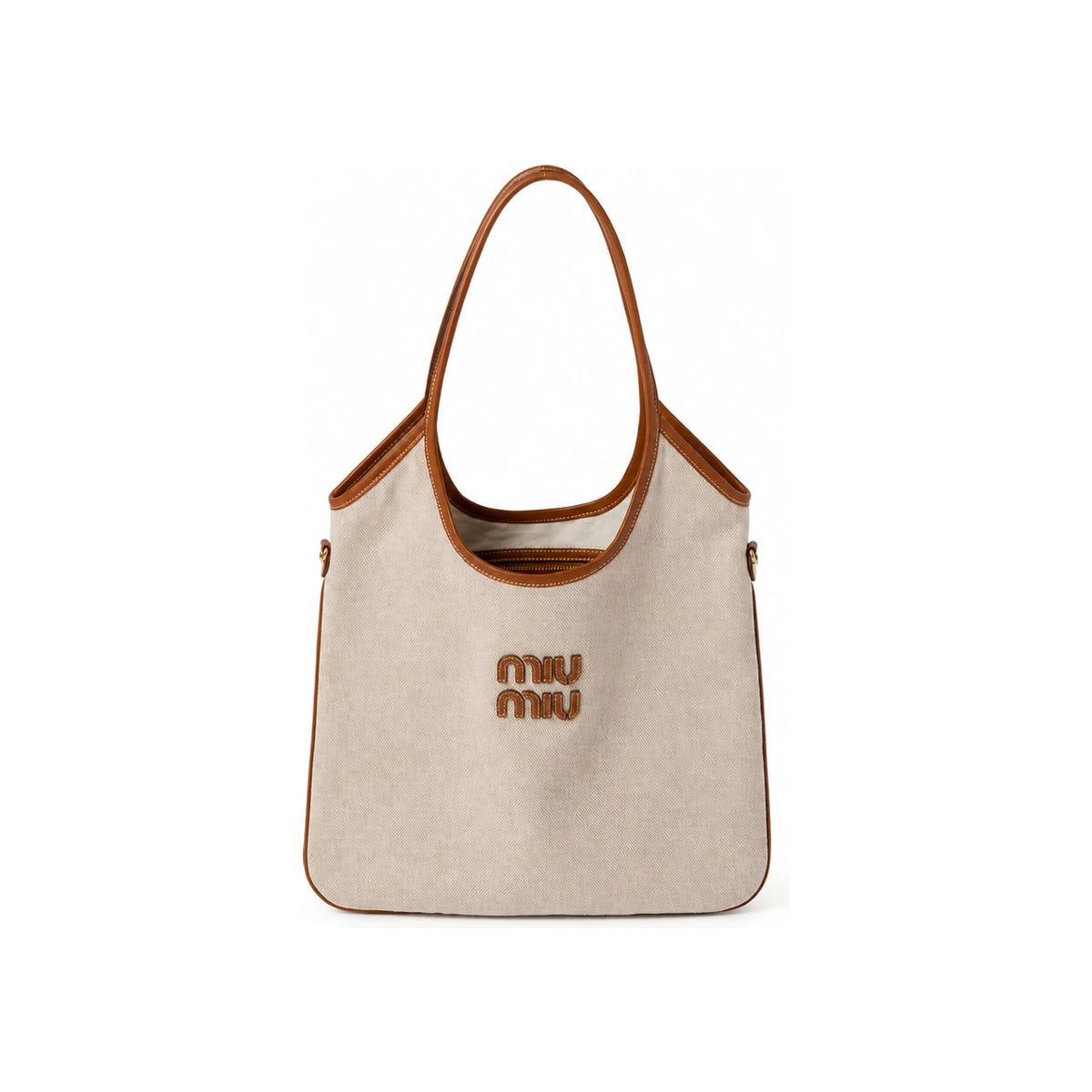 Miu Miu Ivy Canvas Tote Bag Regular