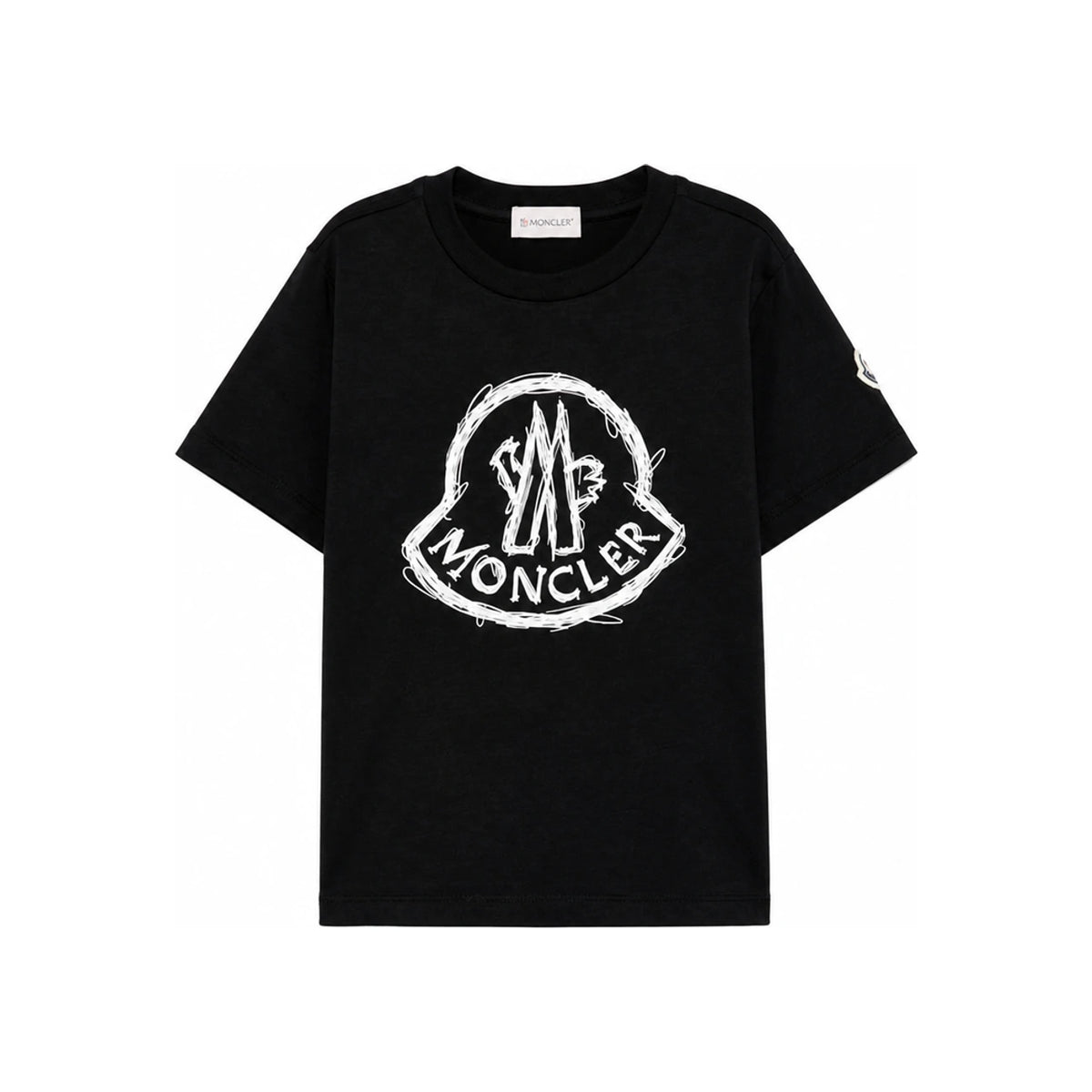Moncler Kids Womens Printed T-Shirt 8C000 14 89AFV 999
