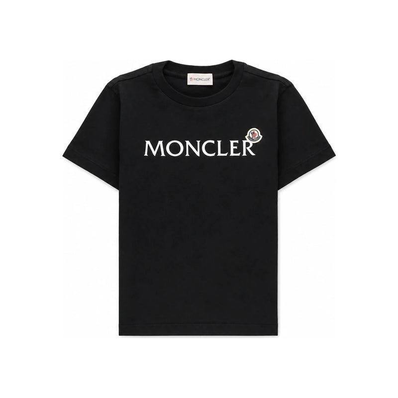 Moncler Kids Women Logo Patch T-Shirt 8C000 15 89AFV 999