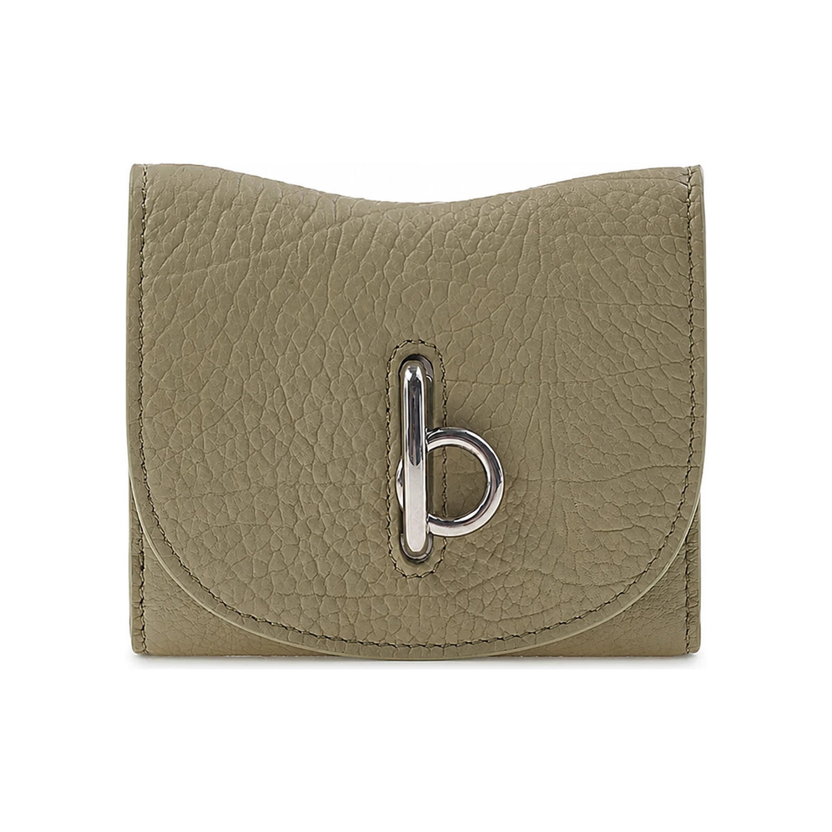 BURBERRY Rocking Compact Leather Bifold Wallet for Women