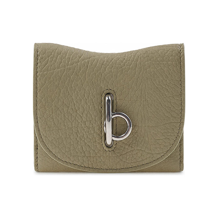 BURBERRY Rocking Compact Leather Bifold Wallet for Women