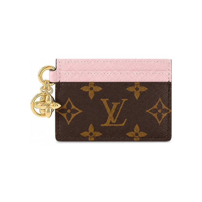 Louis Vuitton Monogram LV Charm Card Holder Wallet Unisex
