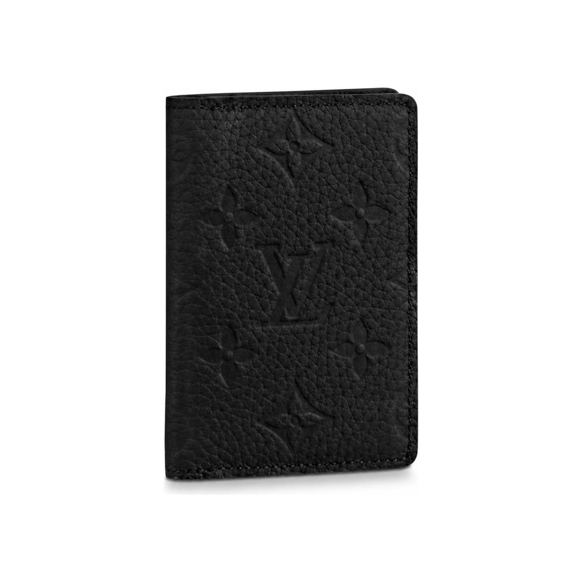 Louis Vuitton Taurillon Leather Pocket Organizer Card Holder Black