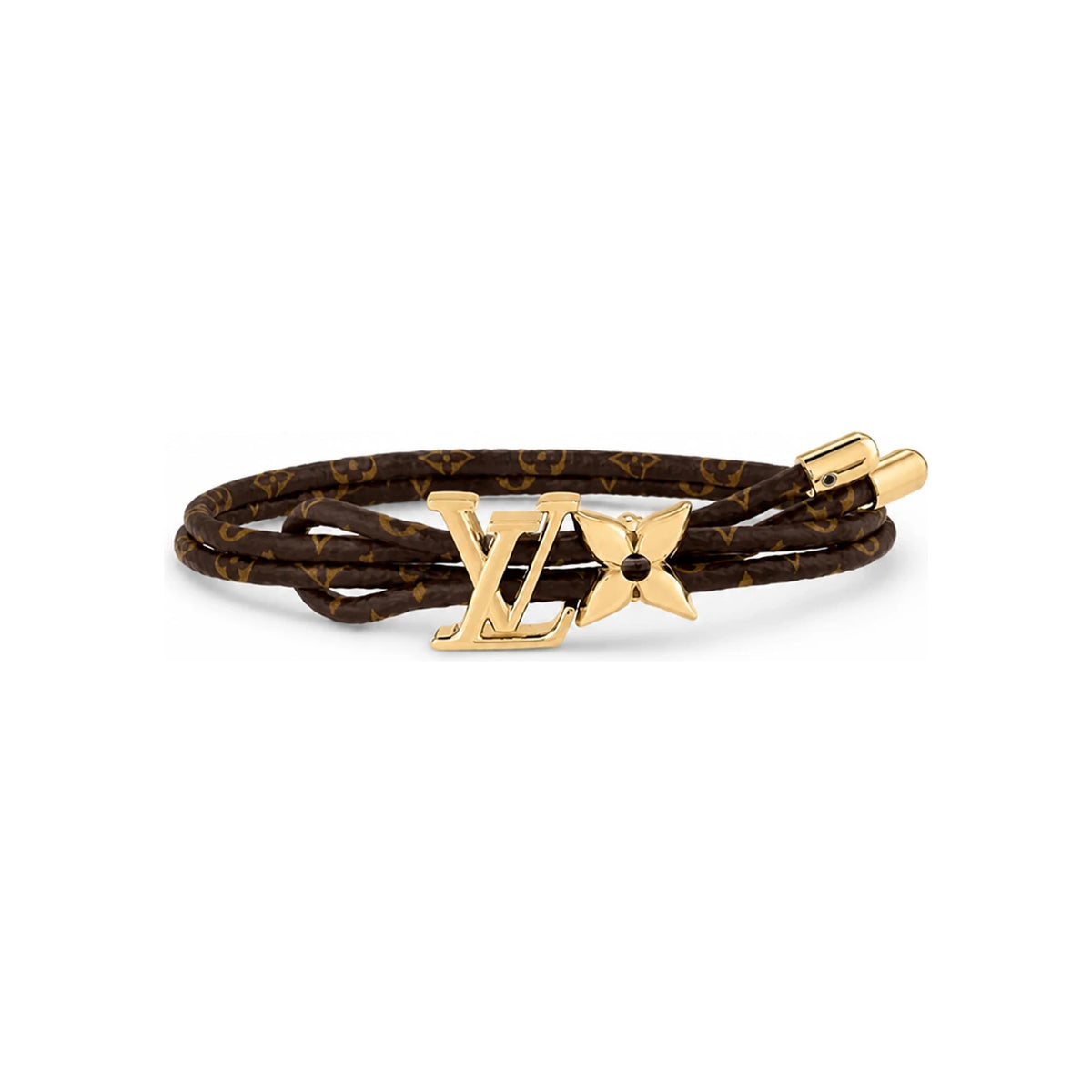 Louis Vuitton LV Bloom Bracelet Gold-Tone Metal