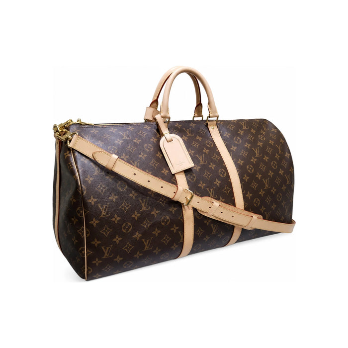 Louis Vuitton Monogram Canvas Keepall 55 Bandouliere Crossbody Bag