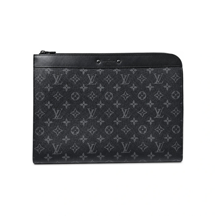 Louis Vuitton Monogram Leather Pochette Jour Men’s Clutch Bag