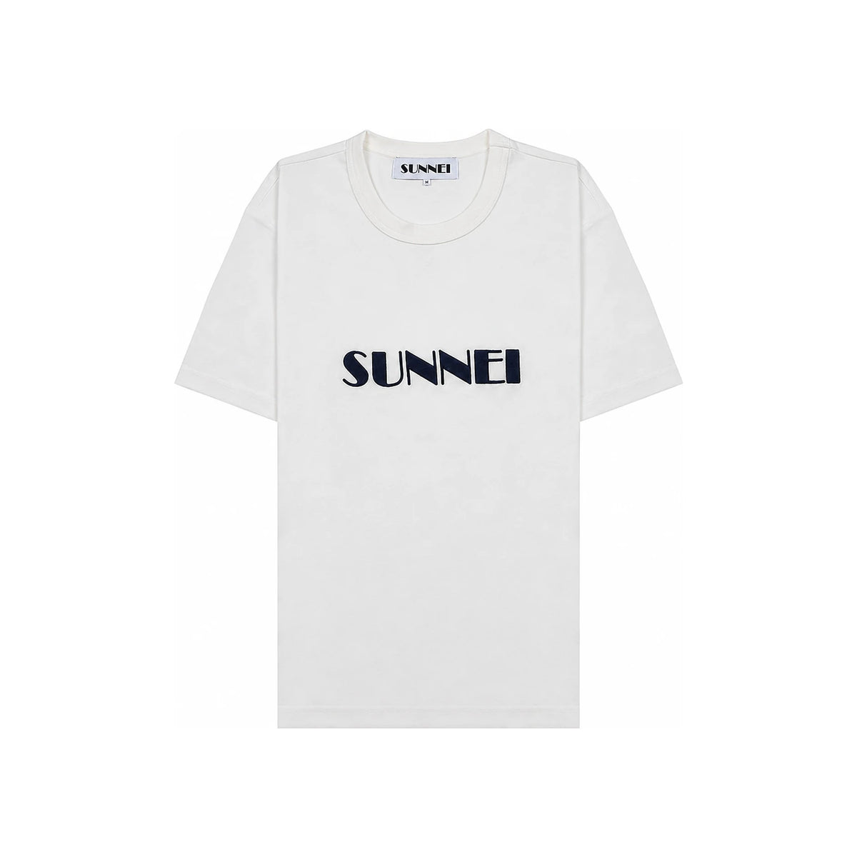SUNNEI Big Logo Embroidered Short Sleeve T-Shirt for Men