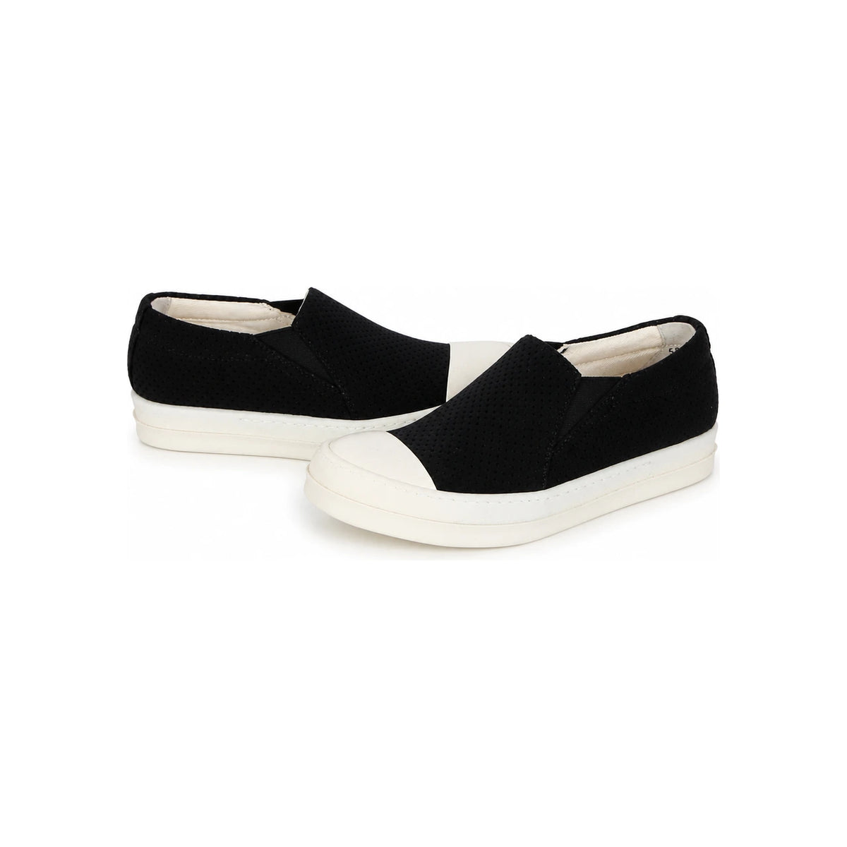 Rick Owens Darkshadow Women’s Perforated Boat Slip-On Sneakers DS17S5804 STAP 91