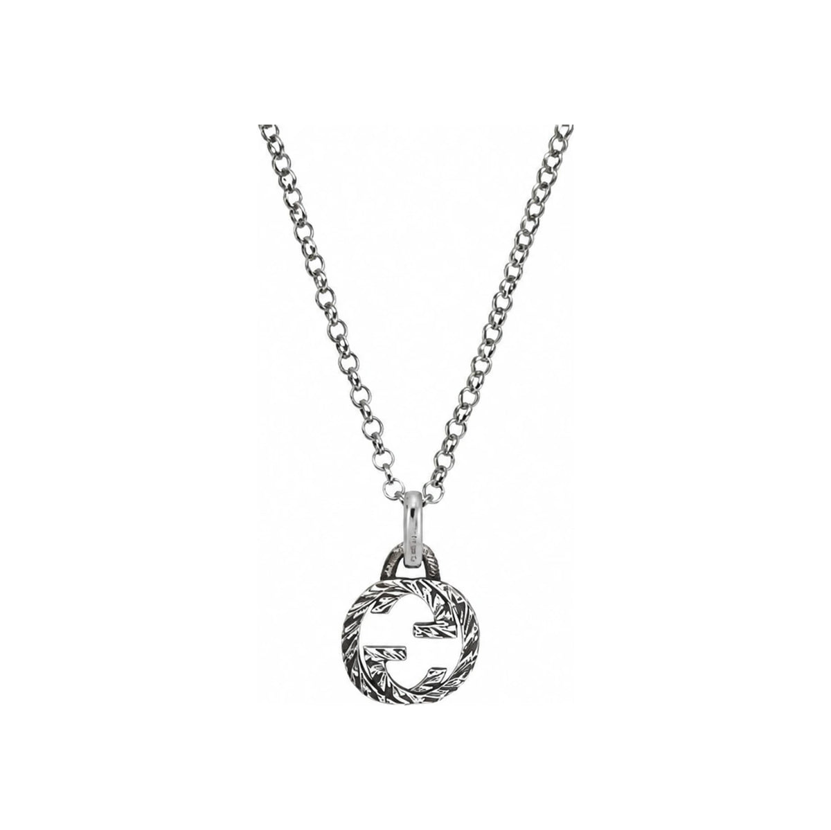 GUCCI Interlocking G Paisley Sterling Silver Neck YBB455535001 455535 J8400 0811