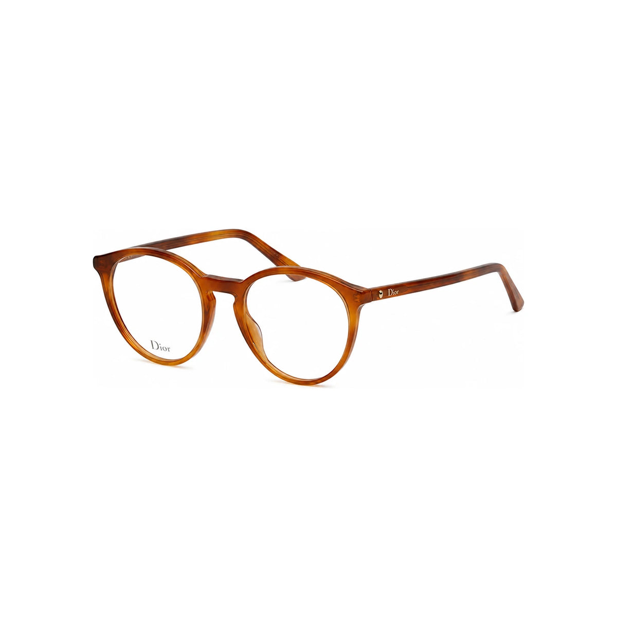 DIOR Light Tortoise Acetate Unisex Eyeglass Frames MONTAIGNE53 SX7