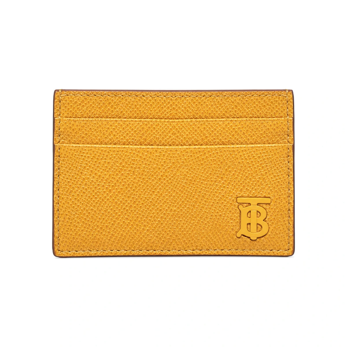 BURBERRY Yellow Sandon TB Logo Card Holder Wallet