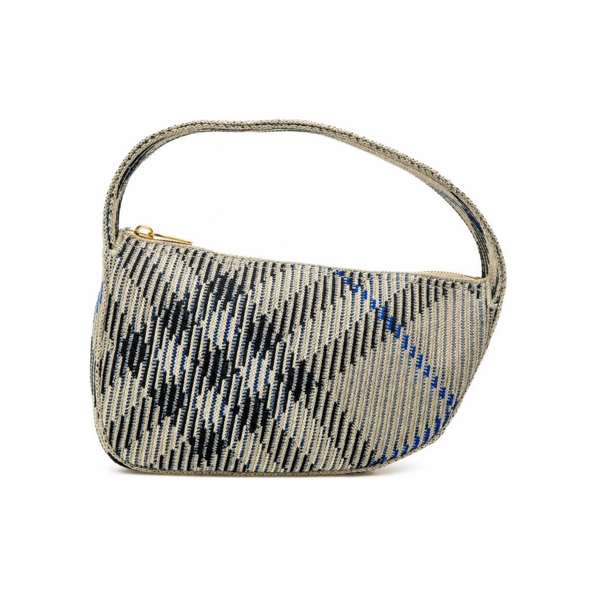 BURBERRY Knit Baguette Shoulder Bag Lichen Green 8095374