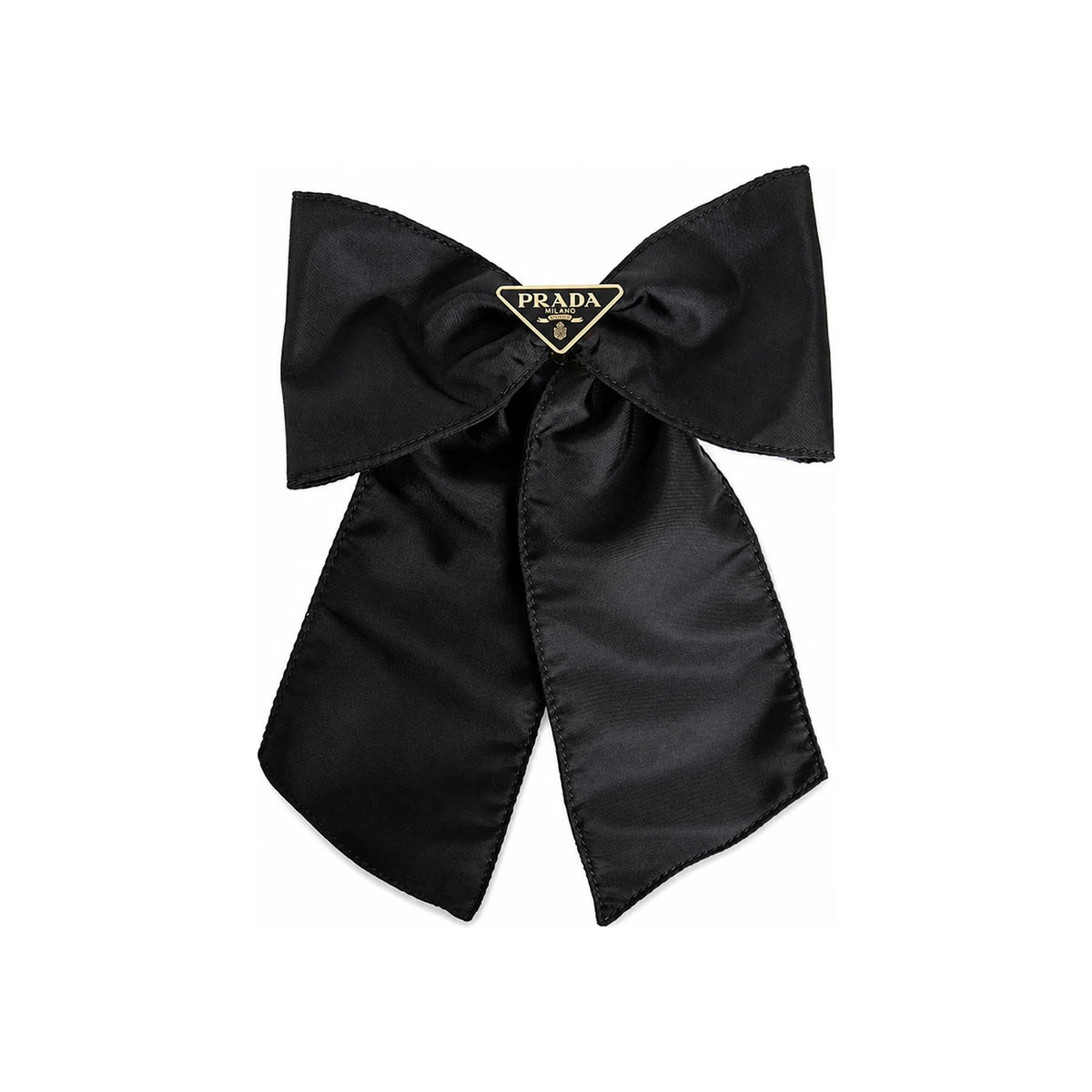 PRADA Logo Re-Nylon Hair Clip Black 1IF163 2DMI F0632