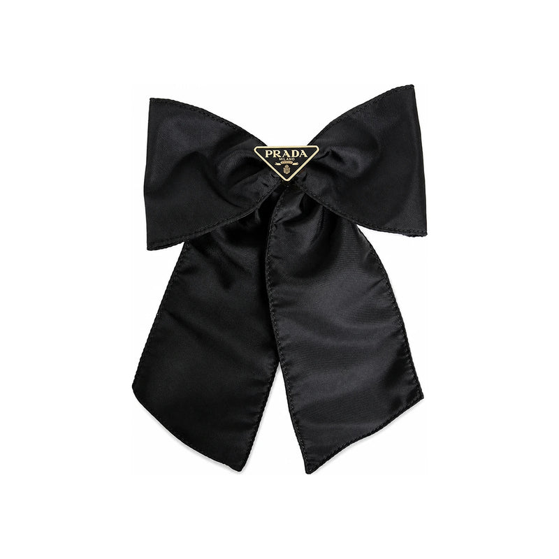 PRADA Logo Re-Nylon Hair Clip Black 1IF163 2DMI F0632