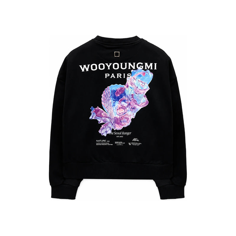 WOOYOUNGMI 3D Coral Back Logo Women's Sweatshirt M251TS25723B