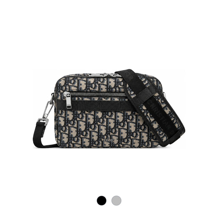 DIOR Oblique Safari Strap Messenger Bag Unisex Crossbody