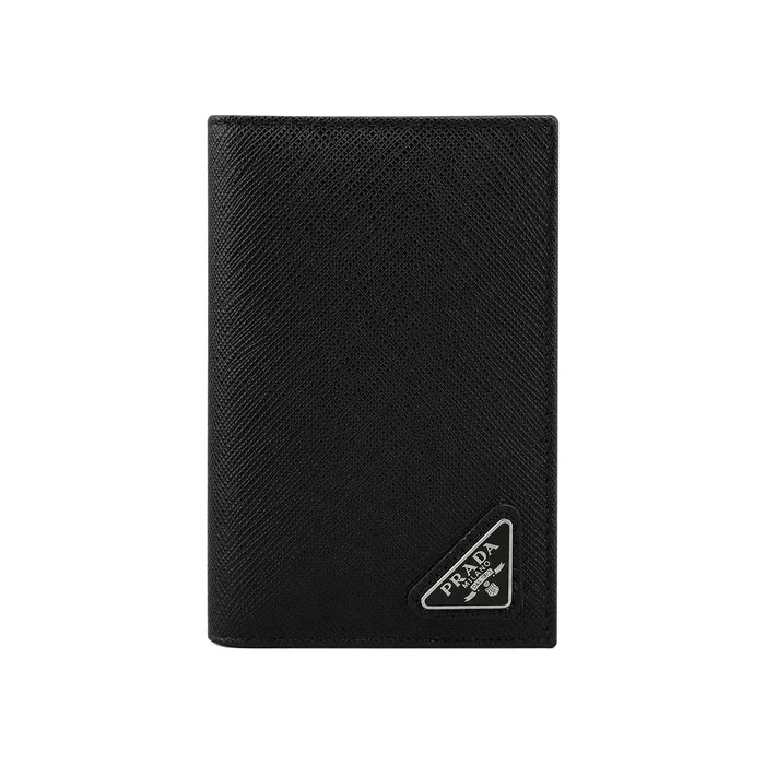 PRADA Leather Card Holder Wallet Unisex 2MC101 NERO