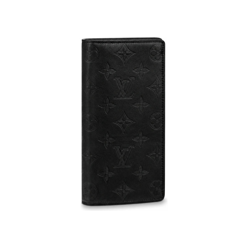 Louis Vuitton Monogram Shadow Black Brazza Wallet Long Unisex
