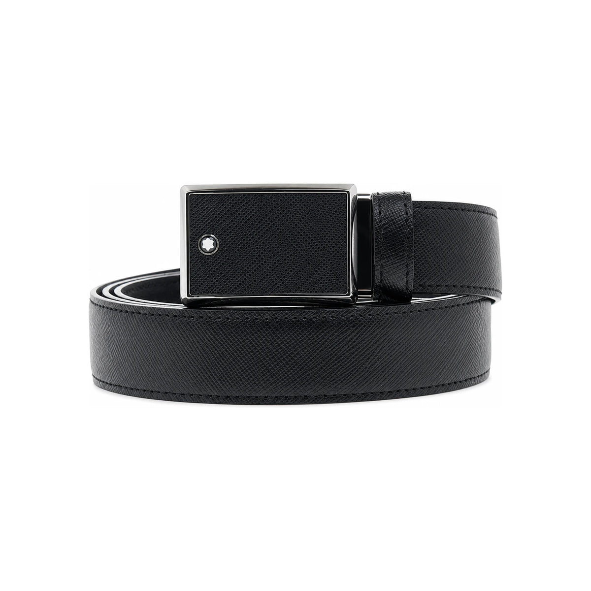 Montblanc Men’s Reversible Saffiano Print Leather Belt