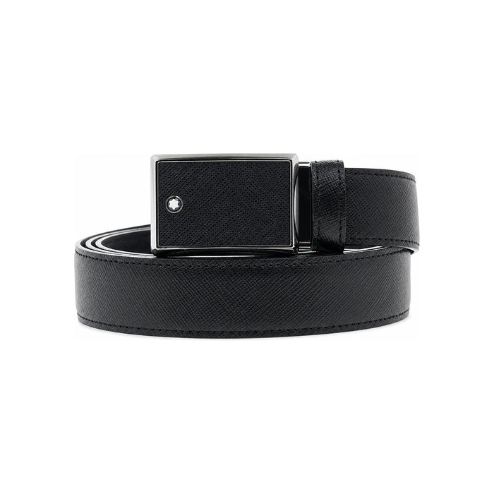 Montblanc Men’s Reversible Saffiano Print Leather Belt