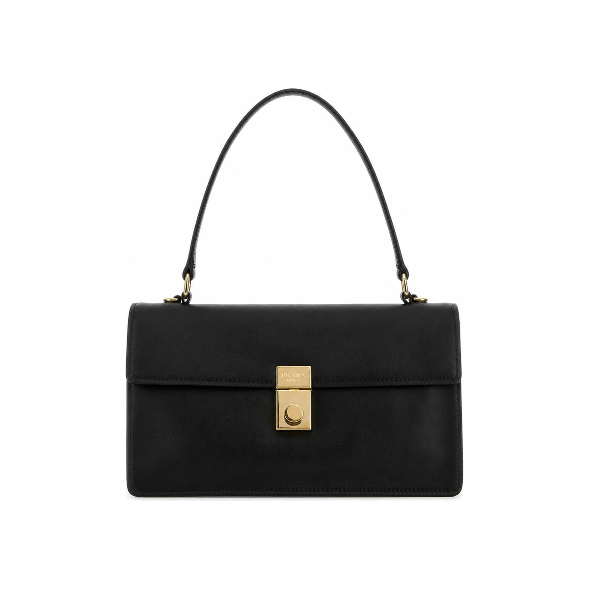 PRADA Black VITELLO MOVE Leather Shoulder Bag