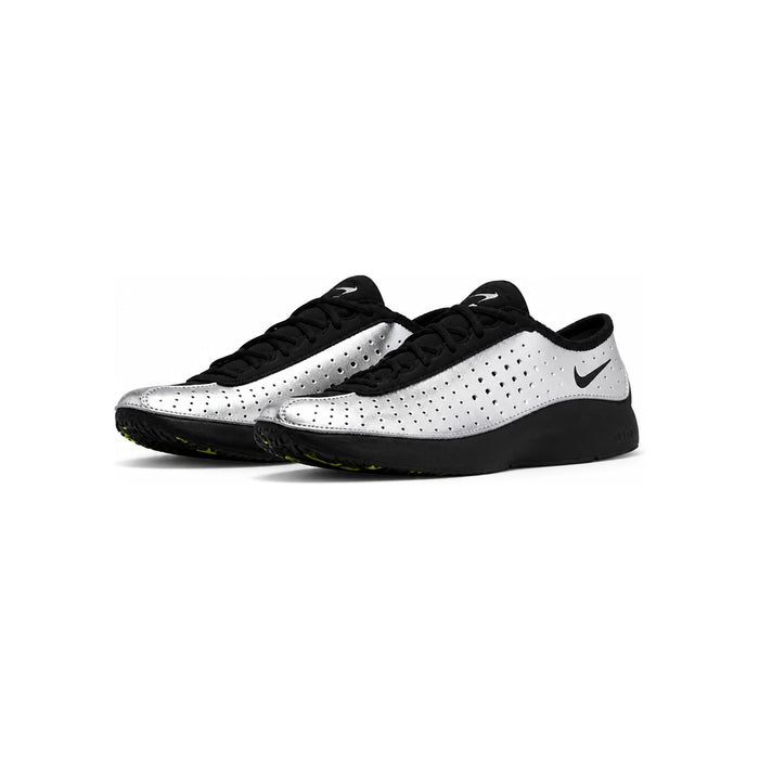 Nike Metallic Silver/Black Air Superfly Low-Top Sneakers