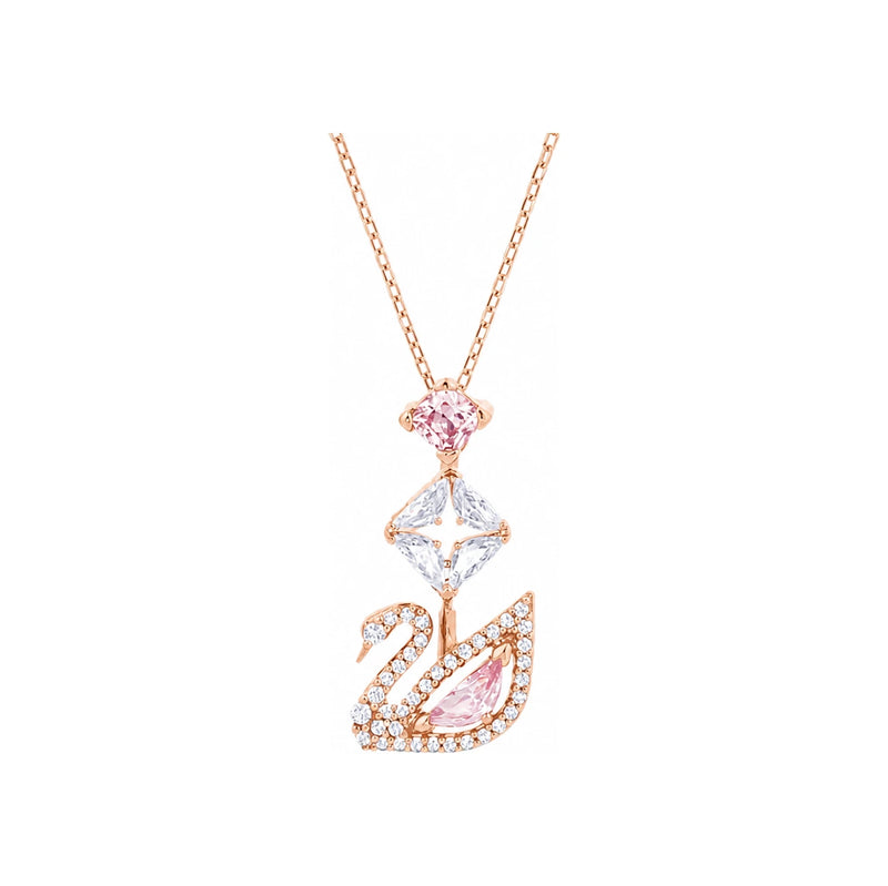 Swarovski Crystal Pendant Necklace for Women 5473024 Dazzling Swan Y