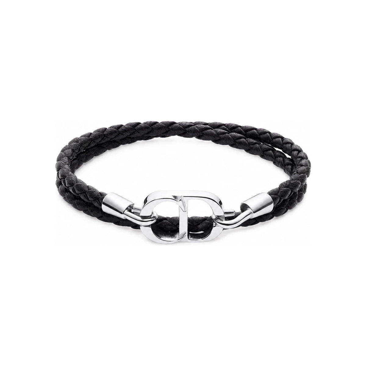 DIOR CD Icon Braided Leather Bracelet B1973HOMLE D004