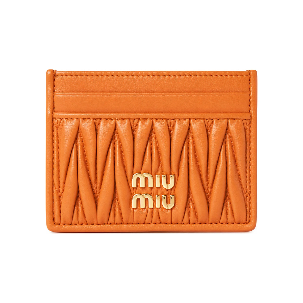 Miu Miu Matelassé Nappa Leather Card Holder