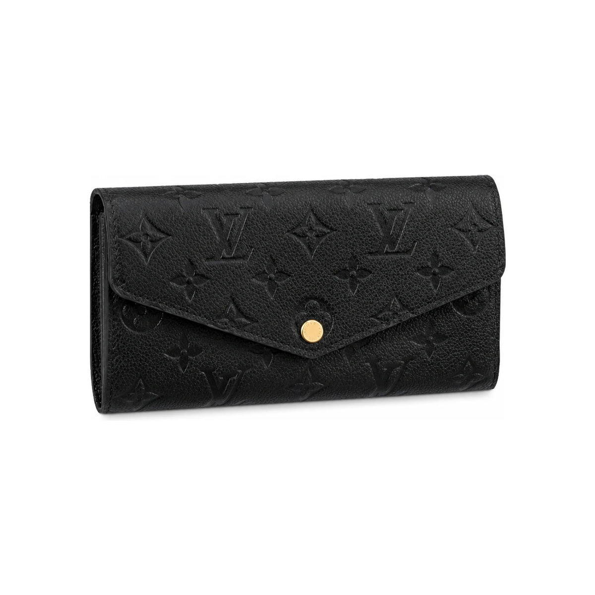 Louis Vuitton Black Sarah Wallet Long Wallet