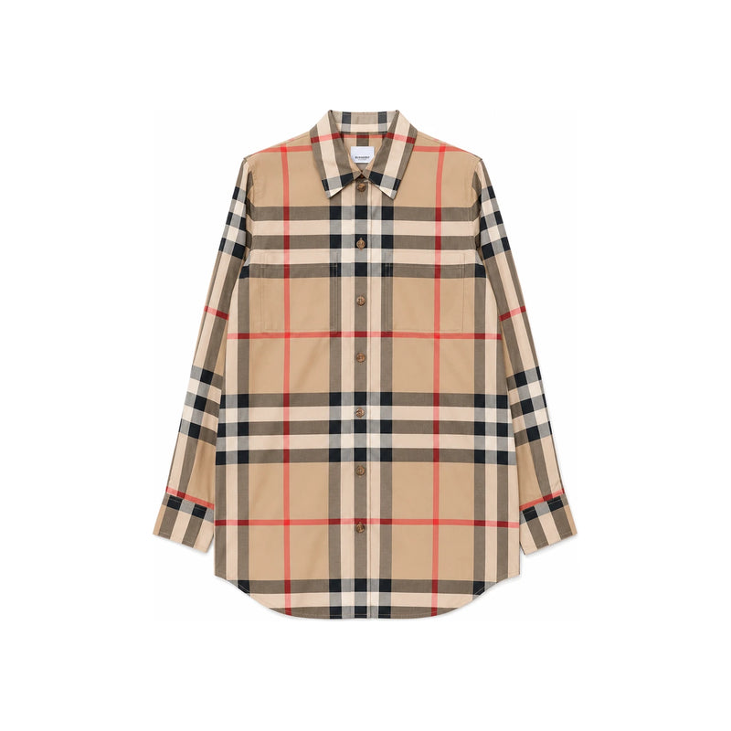 BURBERRY Check Cotton Shirt