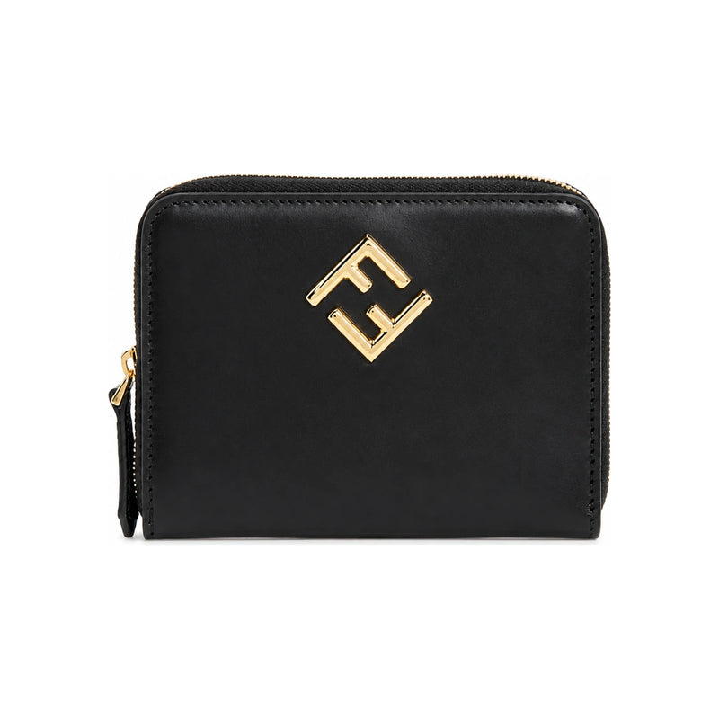 FENDI Diamond Zip Around Medium Wallet Women