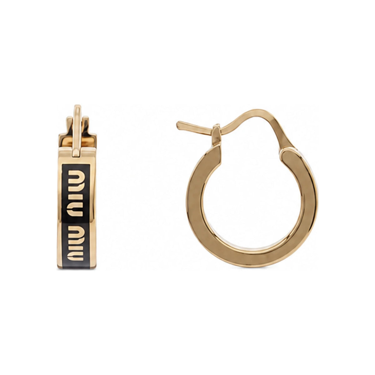 Miu Miu gold-tone logo stud earrings for women 5IO103 2F6T F0002